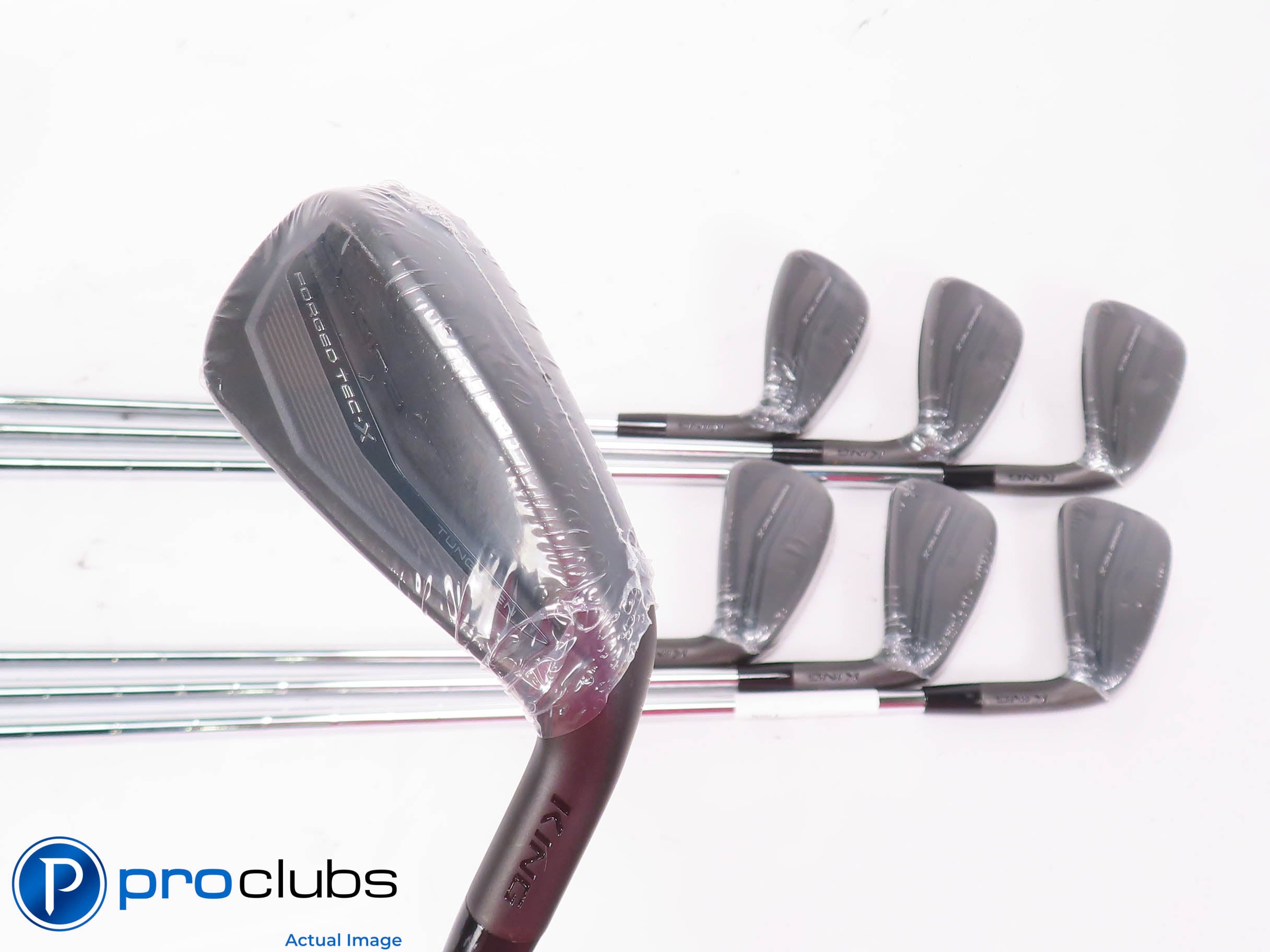 NEW Cobra '24 KING Forged Tec-X Black 4-PW IRON SET - Regular Flex Steel 454486