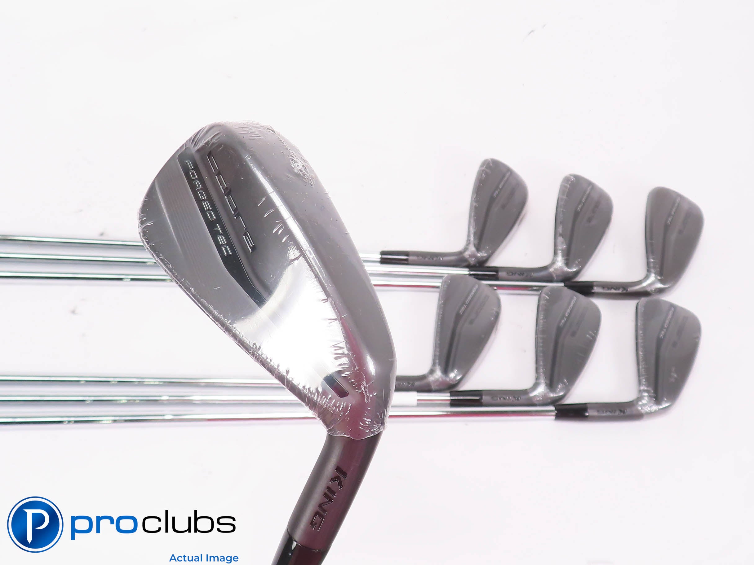 NEW Cobra '24 KING Forged Tec Black 4-PW IRON SET -KBS Regular Flex Steel 454484
