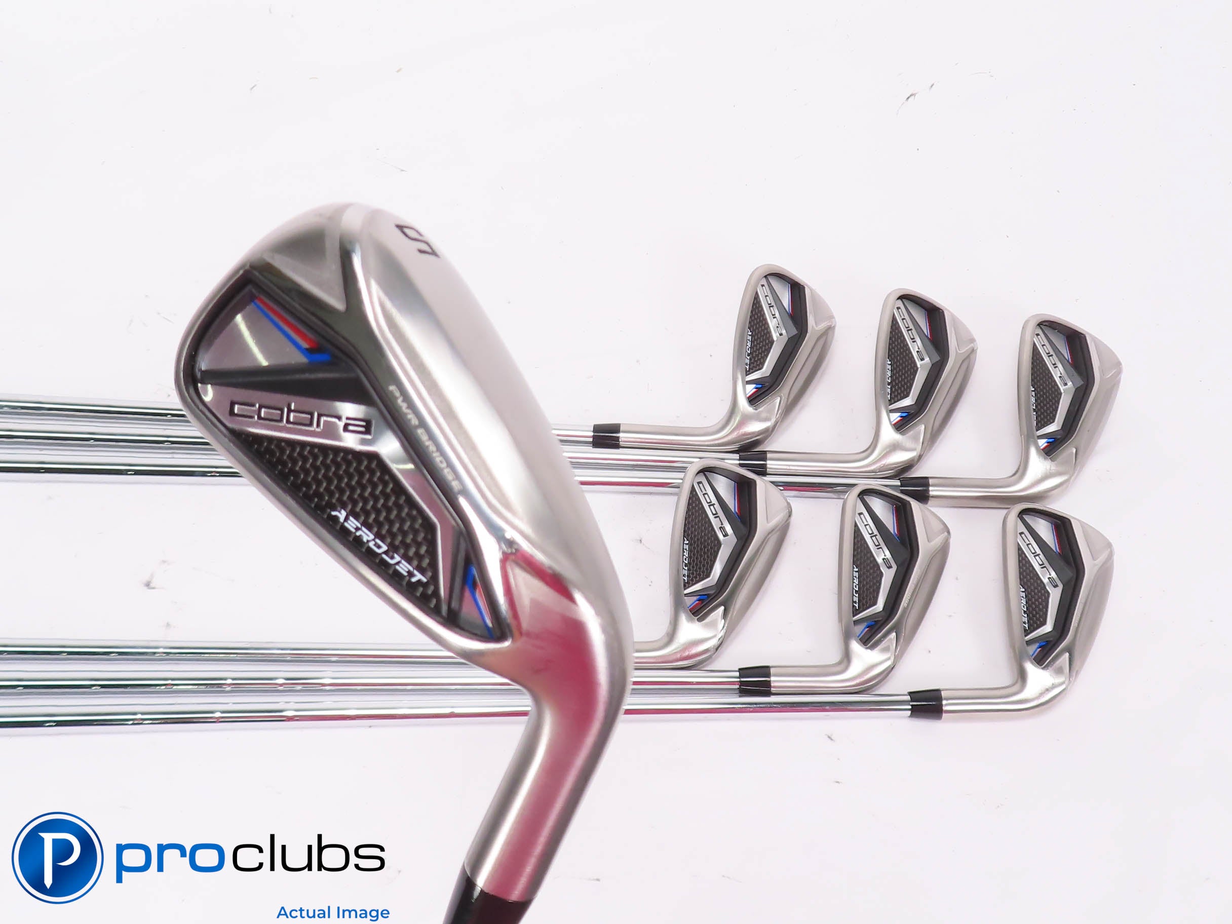 NEW Cobra AEROJET 5-PW,GW IRON SET - KBS Tour Lite Regular Flex Steel 454502
