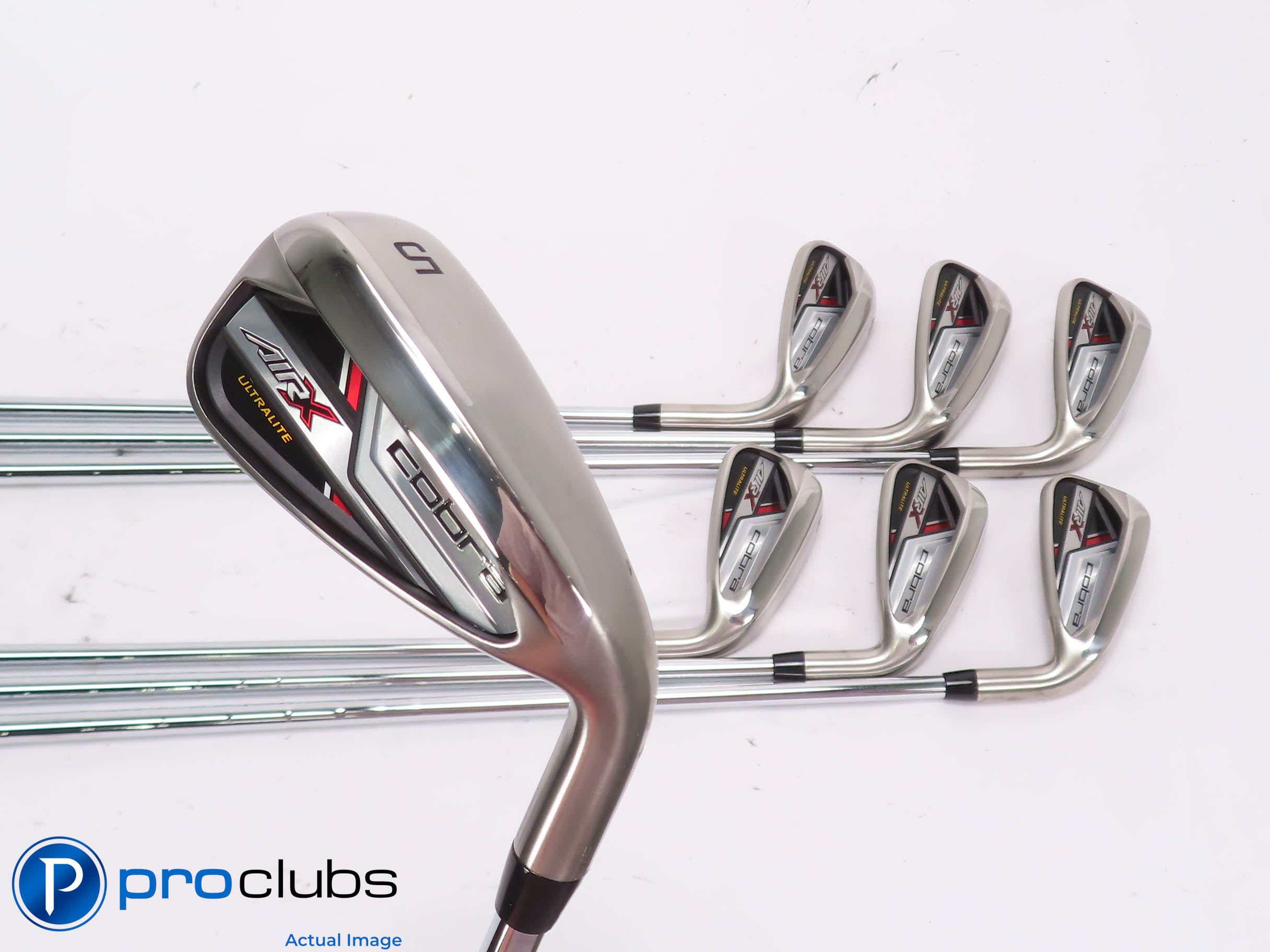 NEW Cobra '24 AIR-X 5-PW,GW IRON SET - Cobra Stiff Flex Steel 454514
