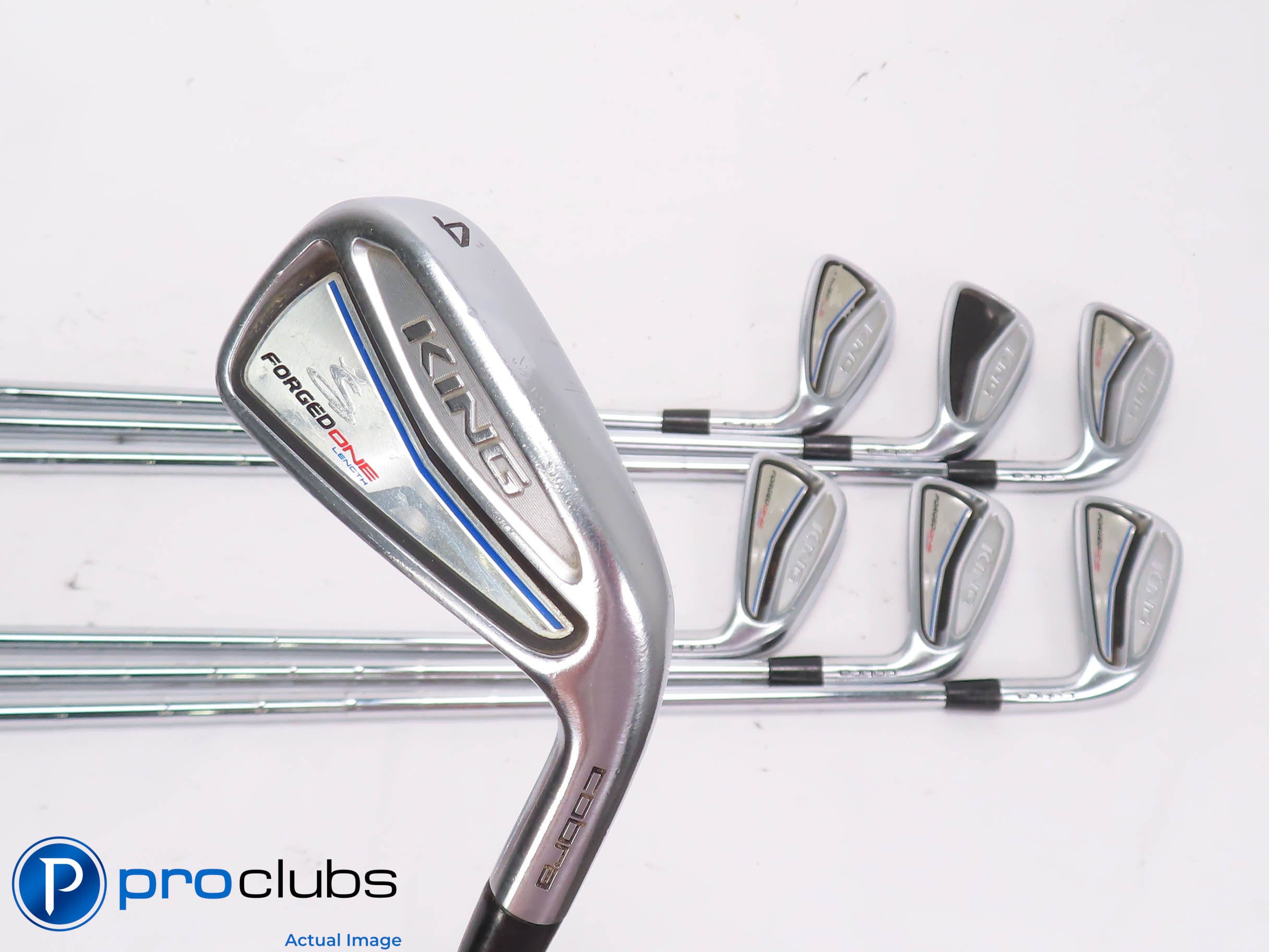 Cobra KING Forged ONE Length 4-PW IRON SET - KBS Tour Regular+ Flex Steel 453712
