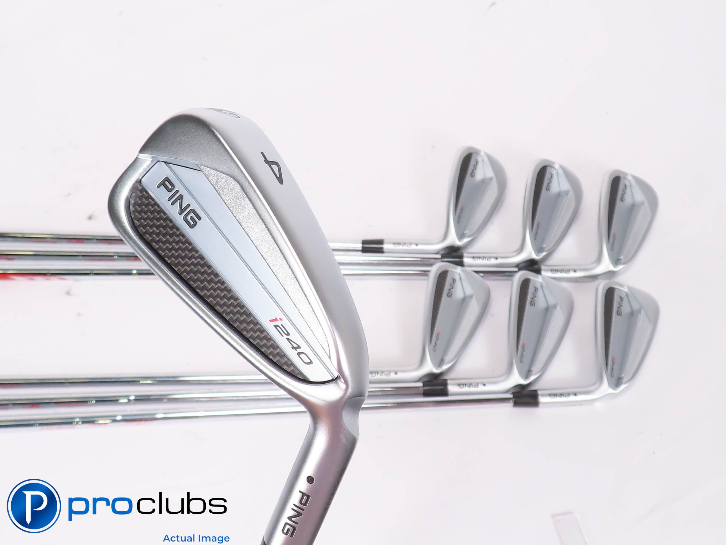 NEW Ping i240 4-PW IRON SET Black Dot - Modus 115 Stiff Flex Steel +1/4" 454611