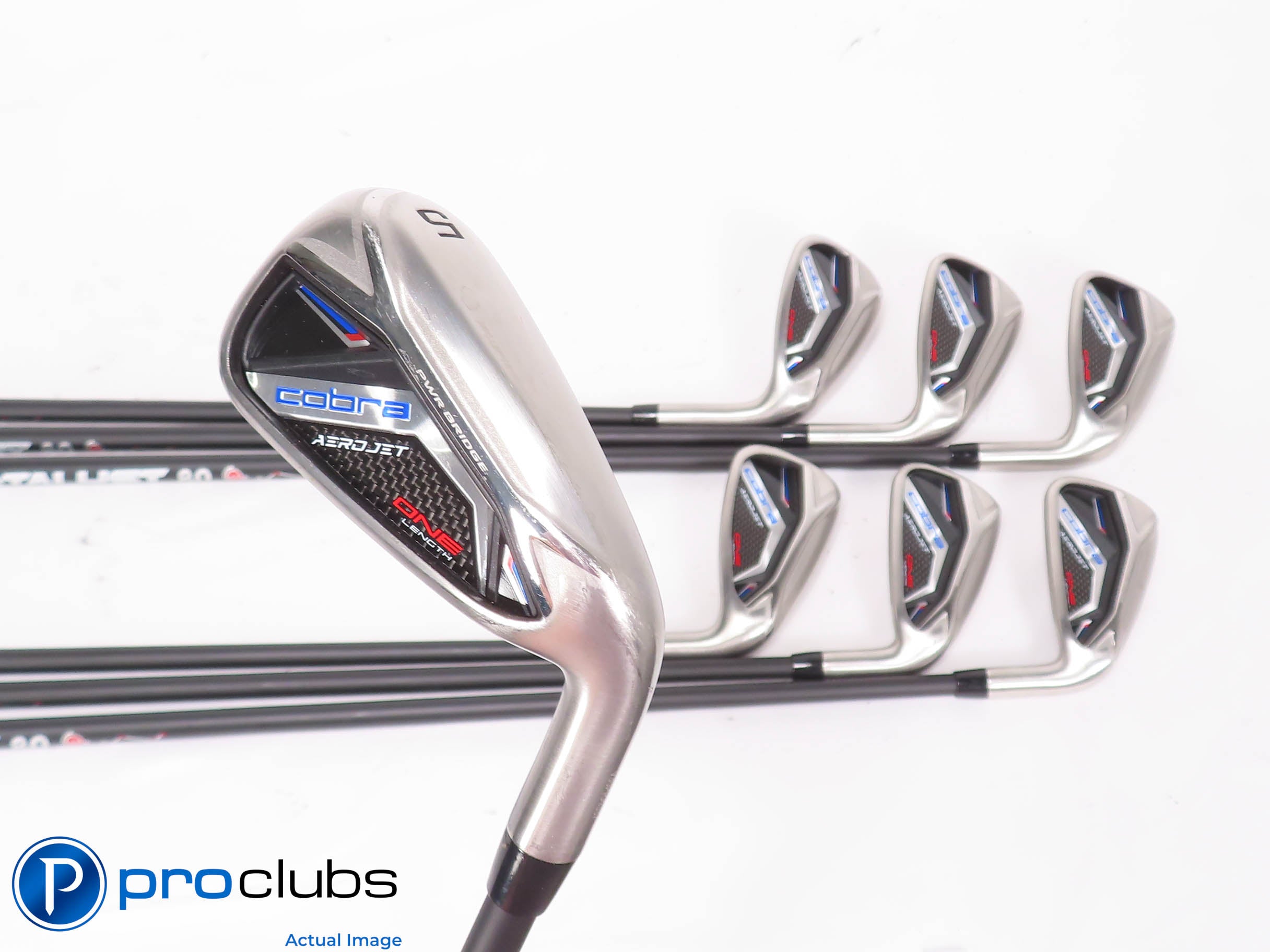 Nice Cobra AEROJET ONE Length 5-PW,GW IRON SET - Catalyst 80 X-Flex Graph 454467
