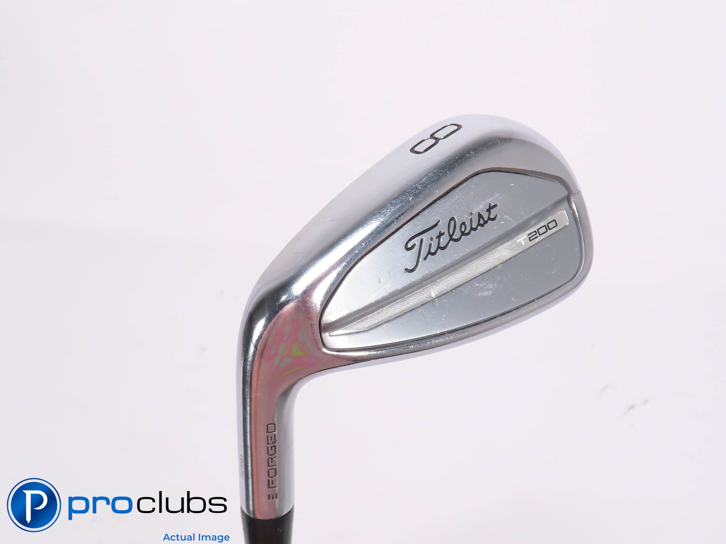 Nice Left Handed Titleist '23 T200 34.5* 8 IRON Steelfiber 110 Stiff Flex 454709