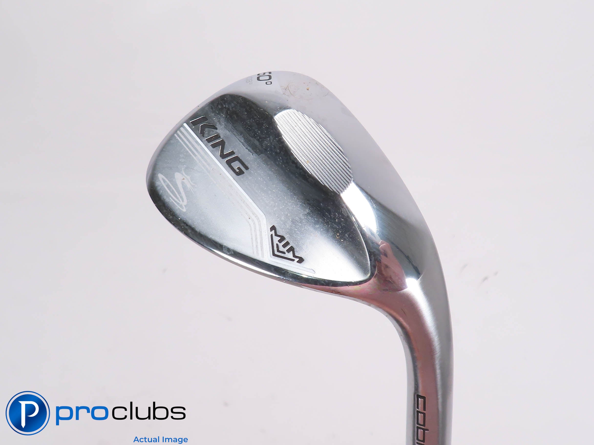 Nice Cobra KING MIM Chrome 60*(8*) WEDGE V-Grind KBS 125 Stiff Flex Steel 454234