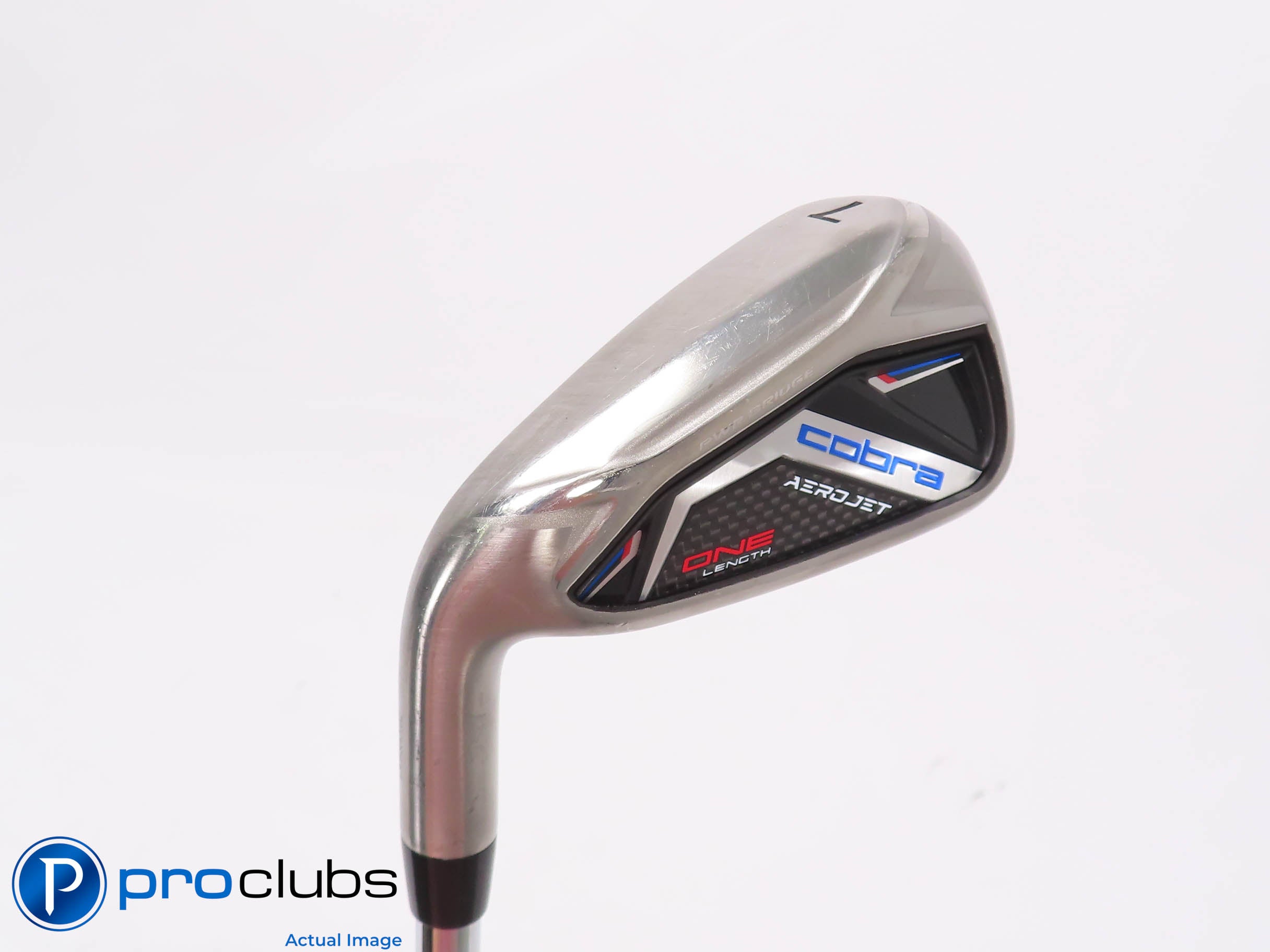 Nice Left Handed Cobra AEROJET ONE Length 26.5* 7 IRON Regular Flex Steel 454479