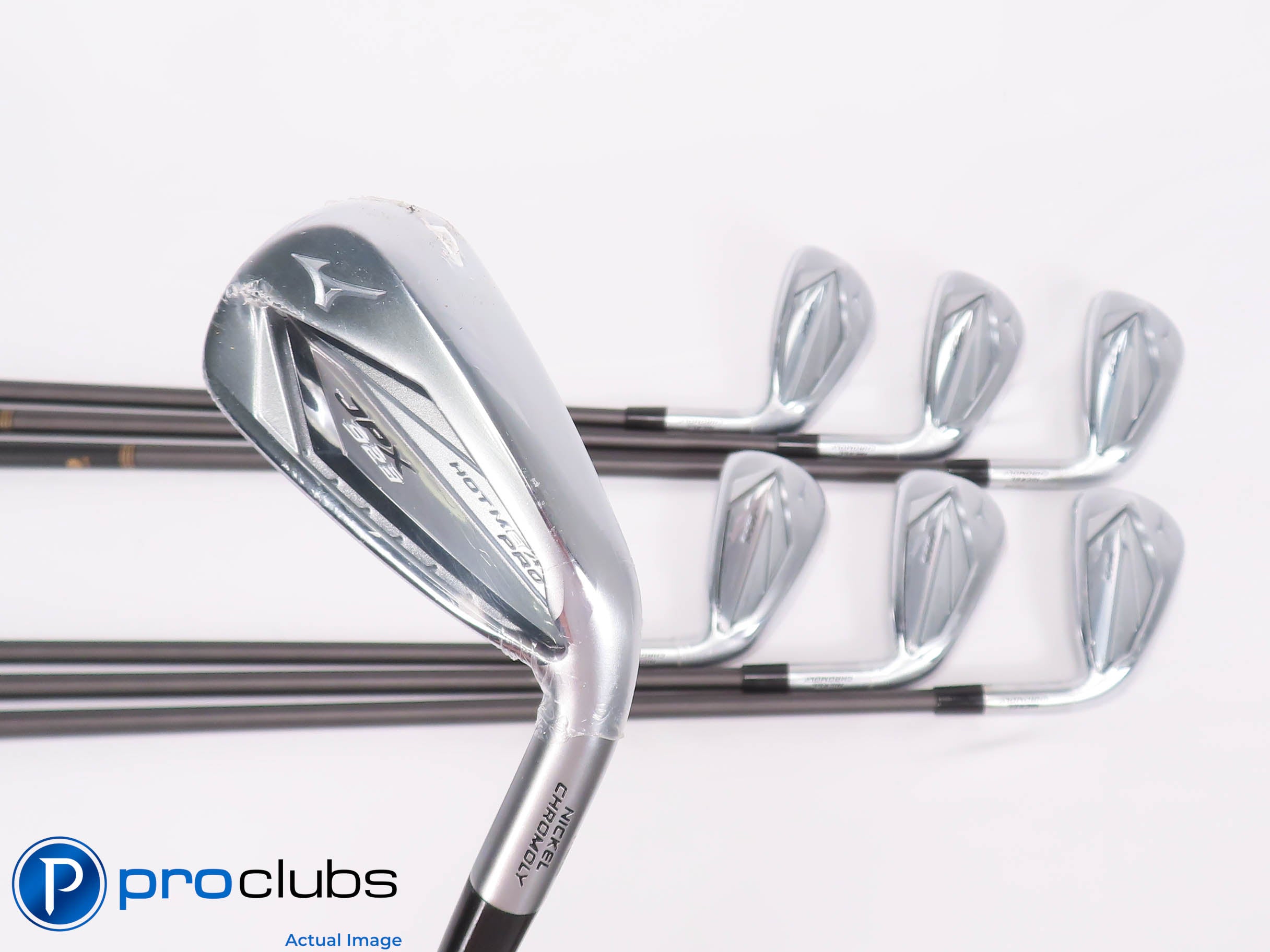 NEW Mizuno JPX923 Hot Metal Pro 4-PW IRON SET Steelfiber Stiff Flex Graph 454763