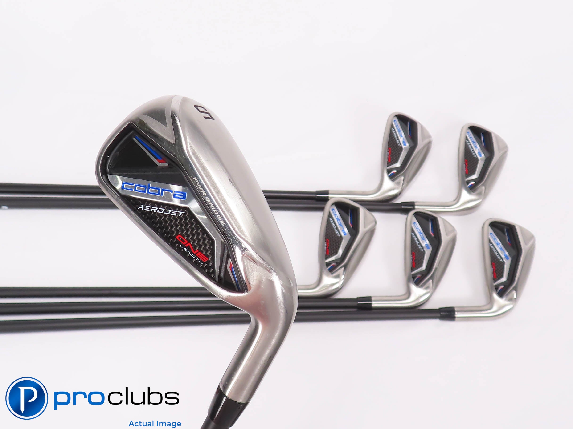 Nice Cobra AEROJET ONE Length 5-PW IRON SET -KBS 75 Regular Flex Graphite 454466