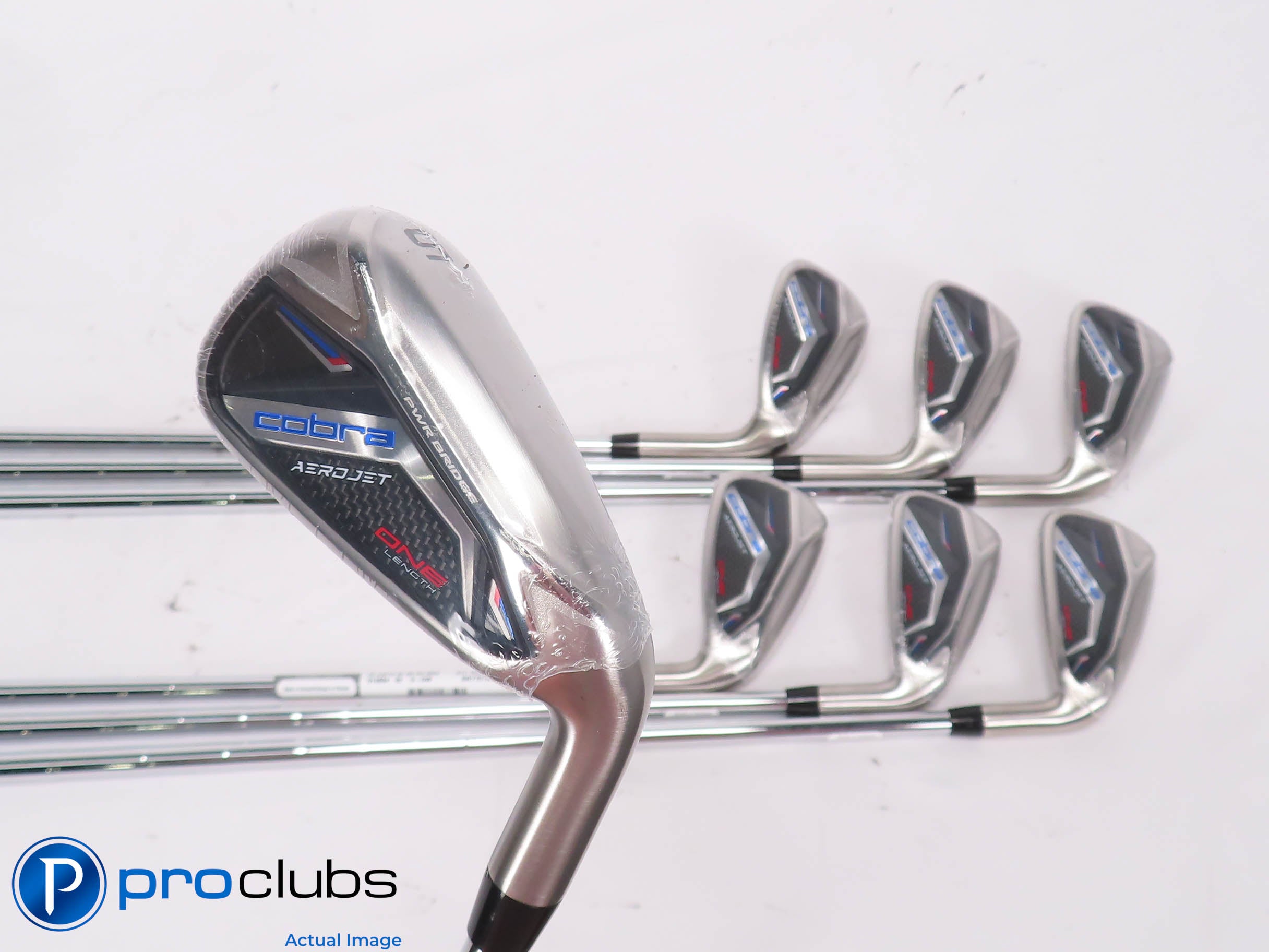 NEW Cobra AEROJET ONE Length 5-PW,GW IRON SET - KBS Regular Flex Steel 454503