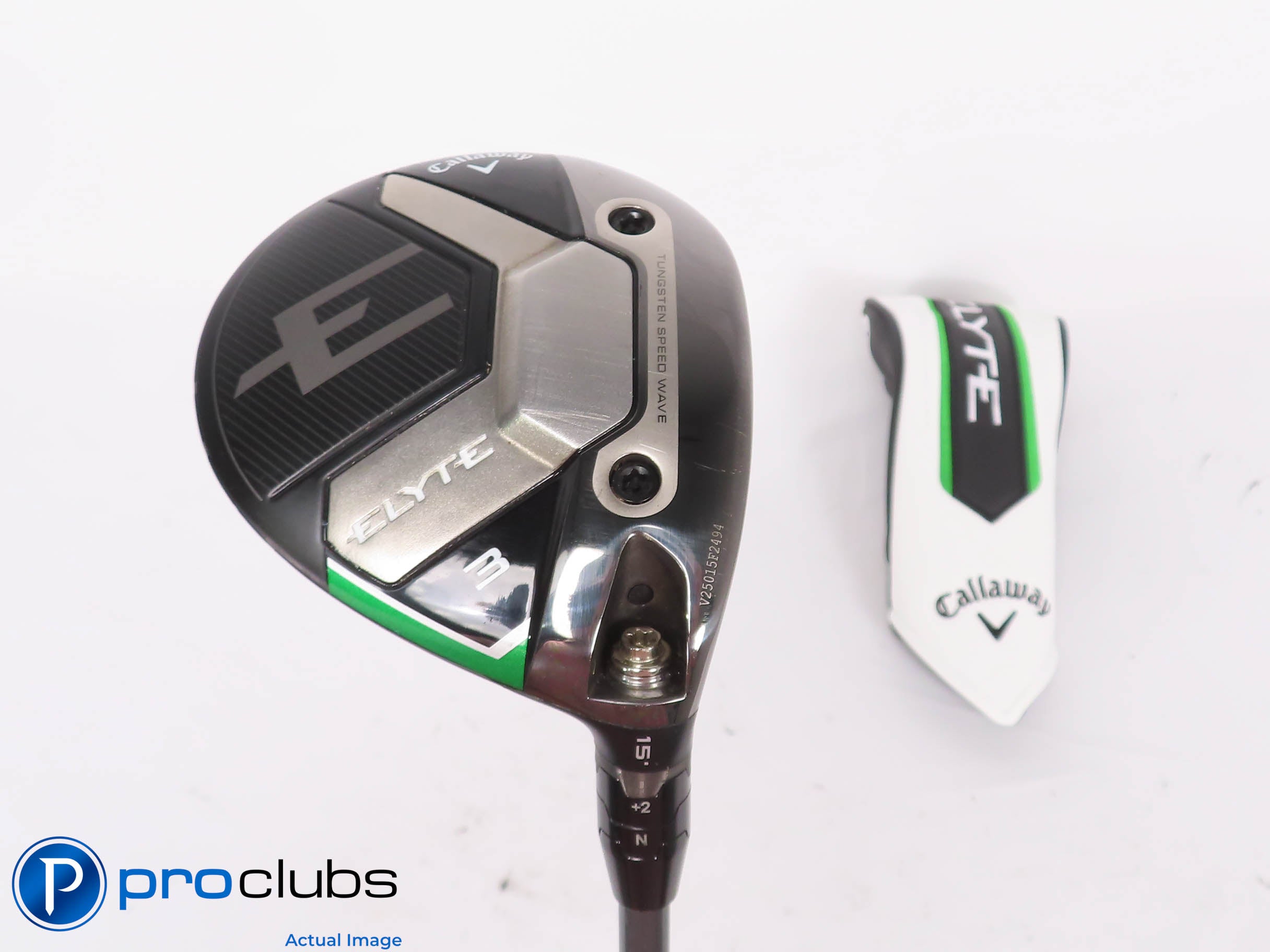 Callaway '25 ELYTE 15* 3 Wood w/Cover - Denali Blue 60g 6.0 Stiff Flex - 454381