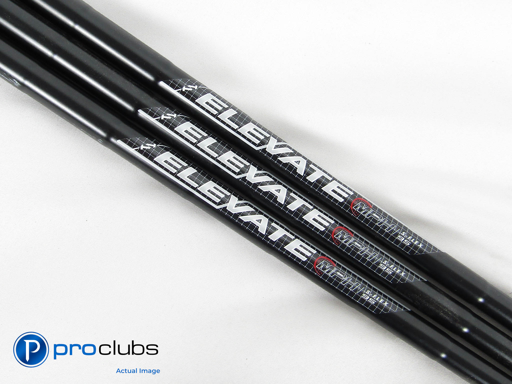 New 3pc True Temper ELEVATE ONYX MPH 95 Stiff Flex Steel Iron Shaft Set 382564