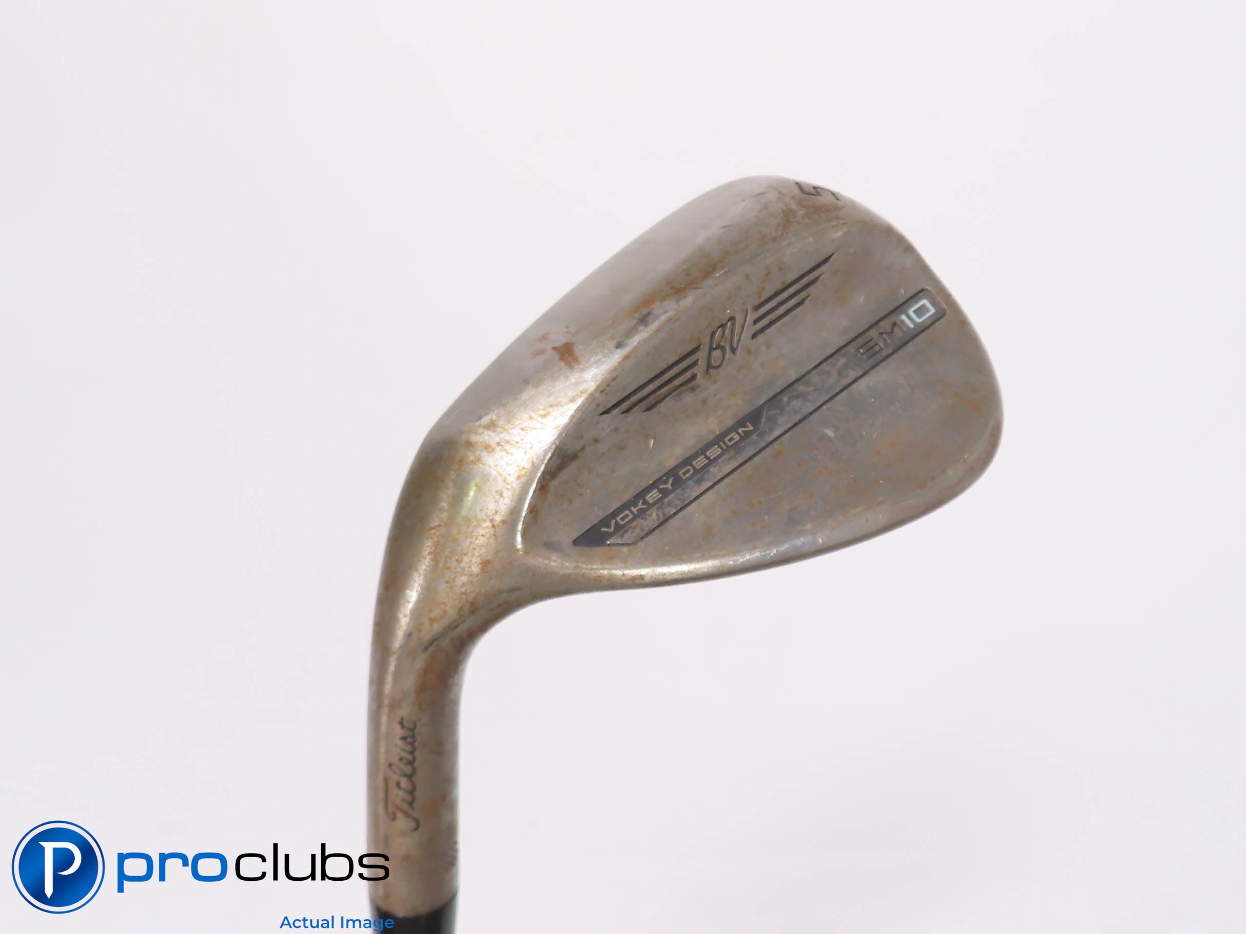 Left Handed Titleist Vokey SM10 RAW 54*(12*) Wedge D-Grind - DG Stiff #454945