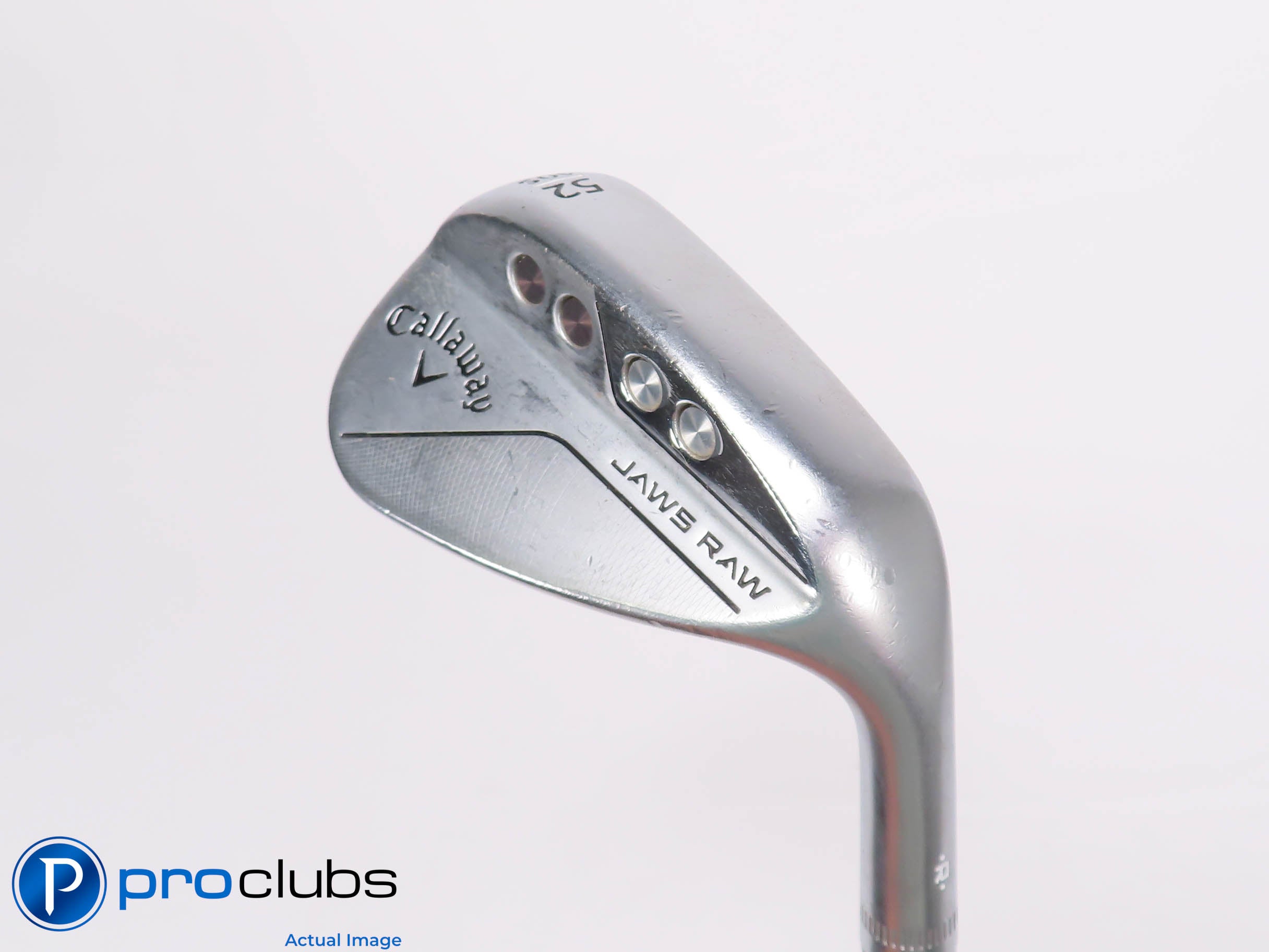 Nice Callaway JAWS RAW Chrome 52*(10*) WEDGE S-Grind - Spinner Wedge Flex 454959