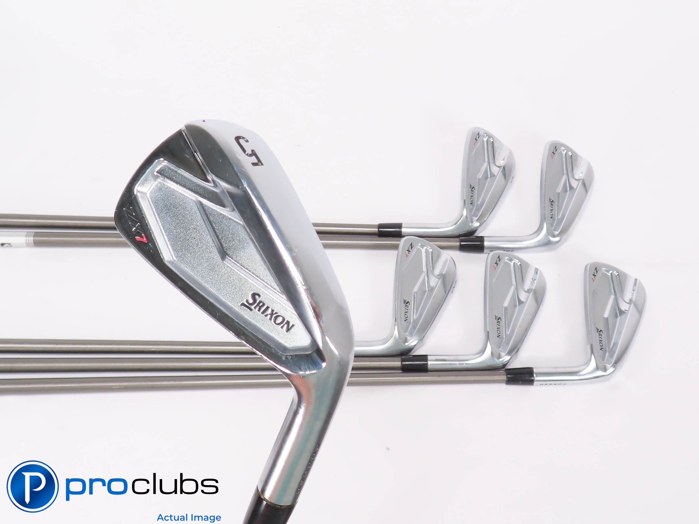 Srixon ZX7 Forged 5-PW IRON SET - Steelfiber 95 Stiff Flex Graphite 454359