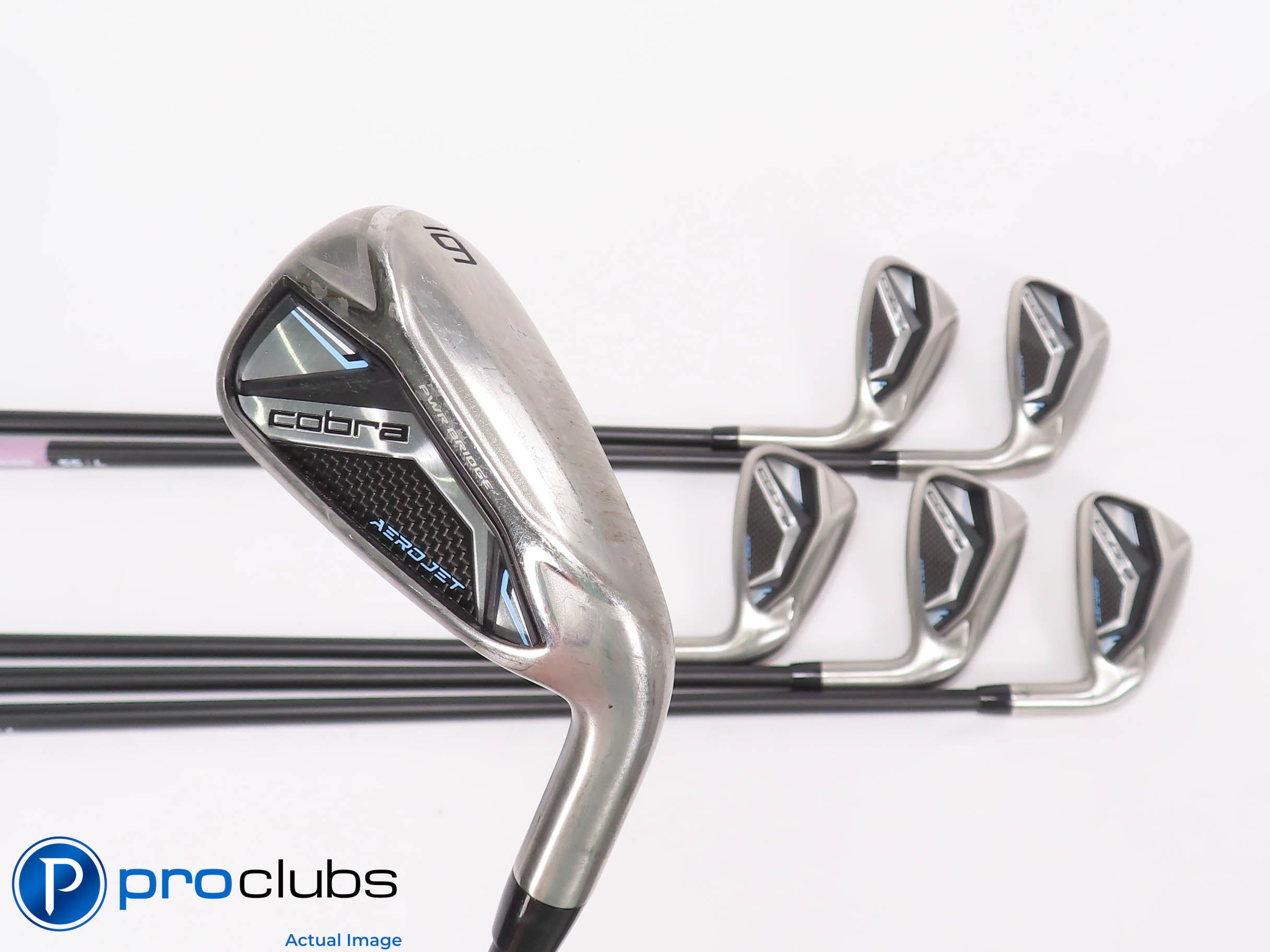 Nice Ladies Cobra AEROJET 6-PW,GW IRON SET - KBS PGI 55 Ladies Flex Graph 454465
