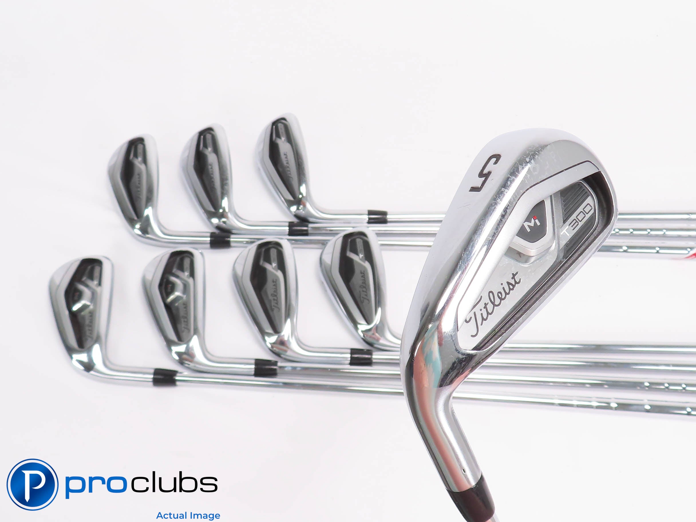 Left Handed Titleist '21 T300 5-PW,48*,53* IRON SET - Regular Flex +1/2" 453873