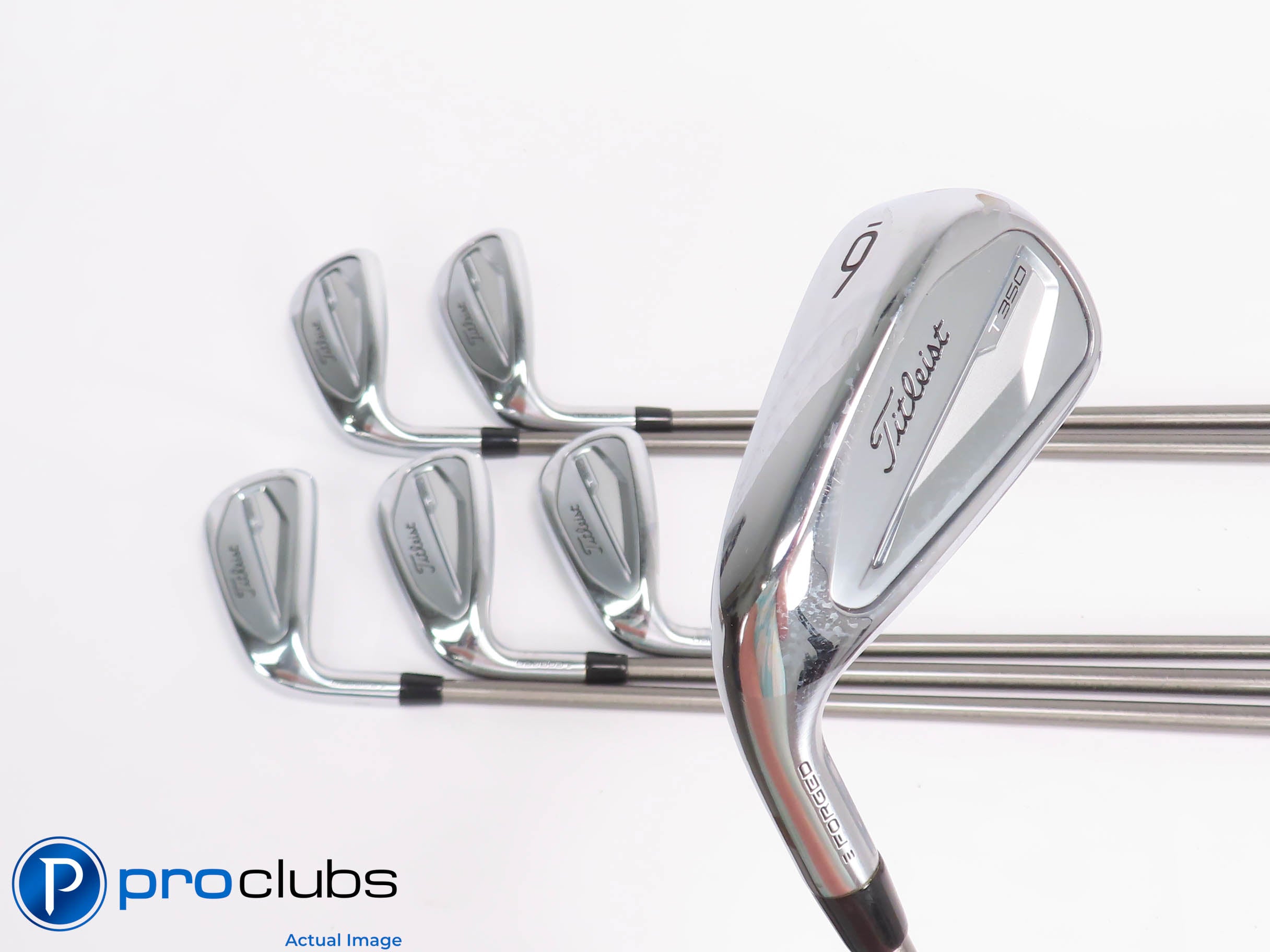 Nice Left Handed Titleist '23 T350 6-PW,GW IRON SET Regular Flex Graphite +1/2"
