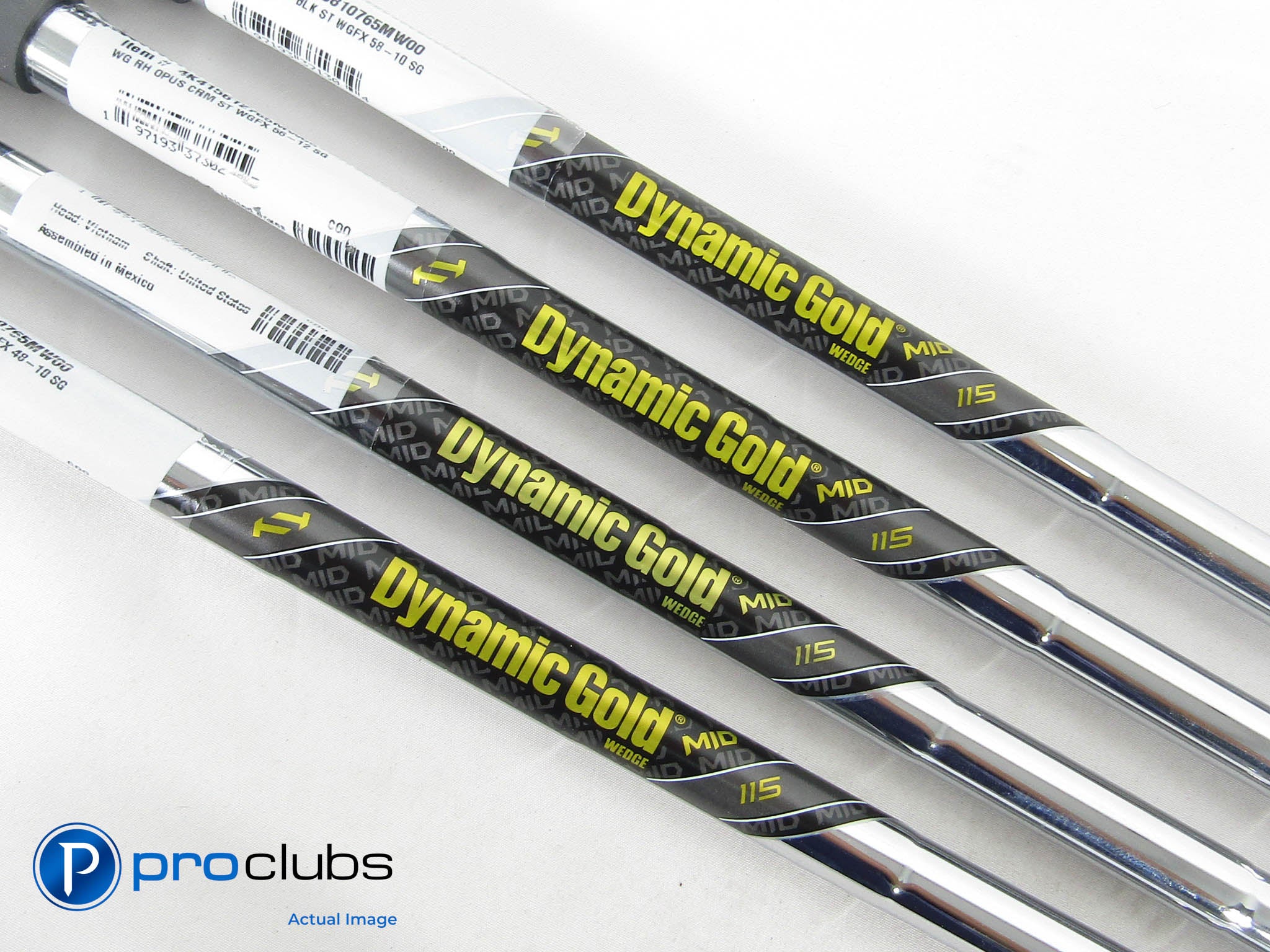 4pc Dynamic Gold Mid 115 Wedge Flex Steel Shafts Set .355" #452073