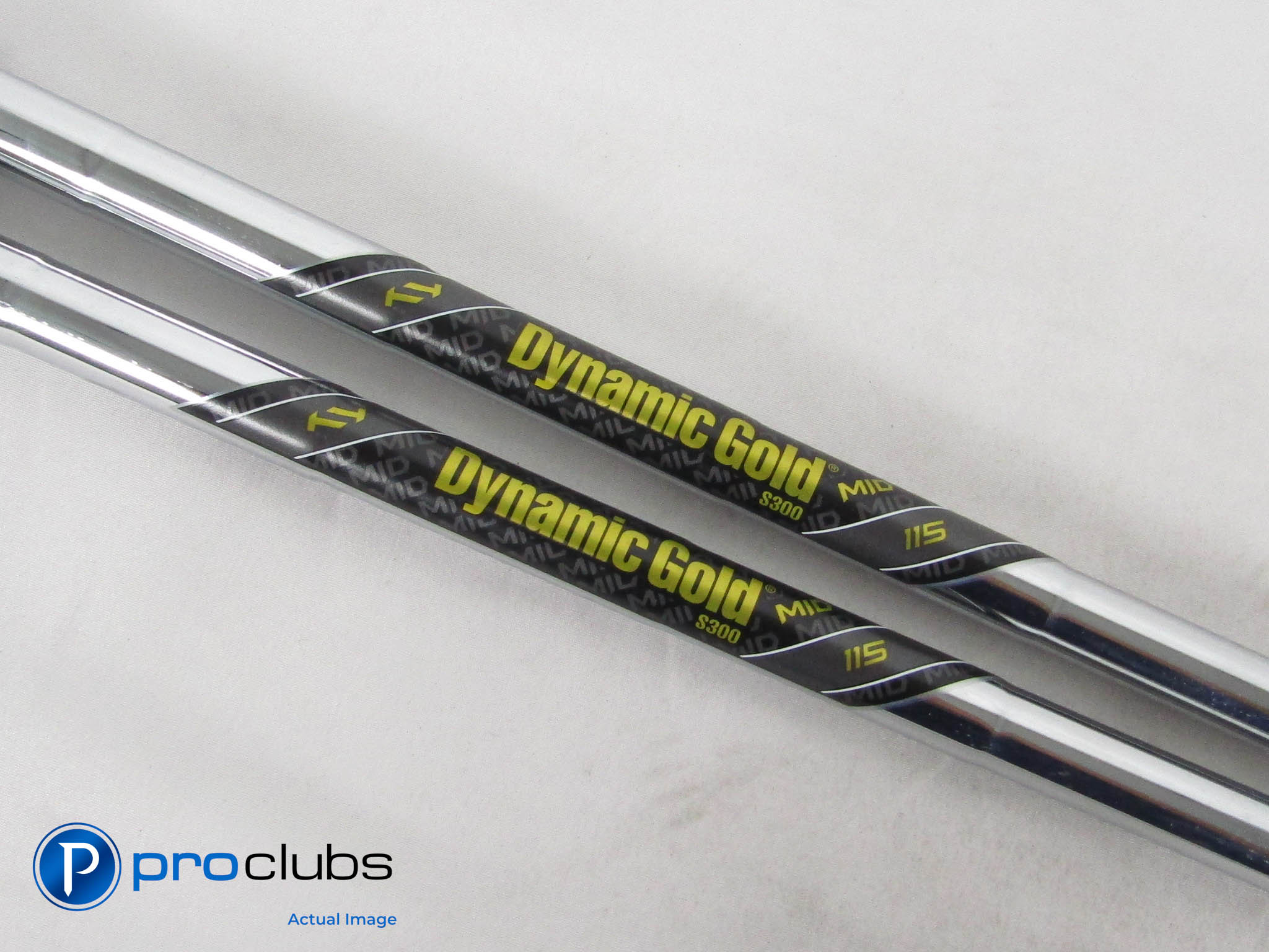 2pc Dynamic Gold MID 115 S300 Stiff Flex Wedge Shaft Set .355" Tip #451616