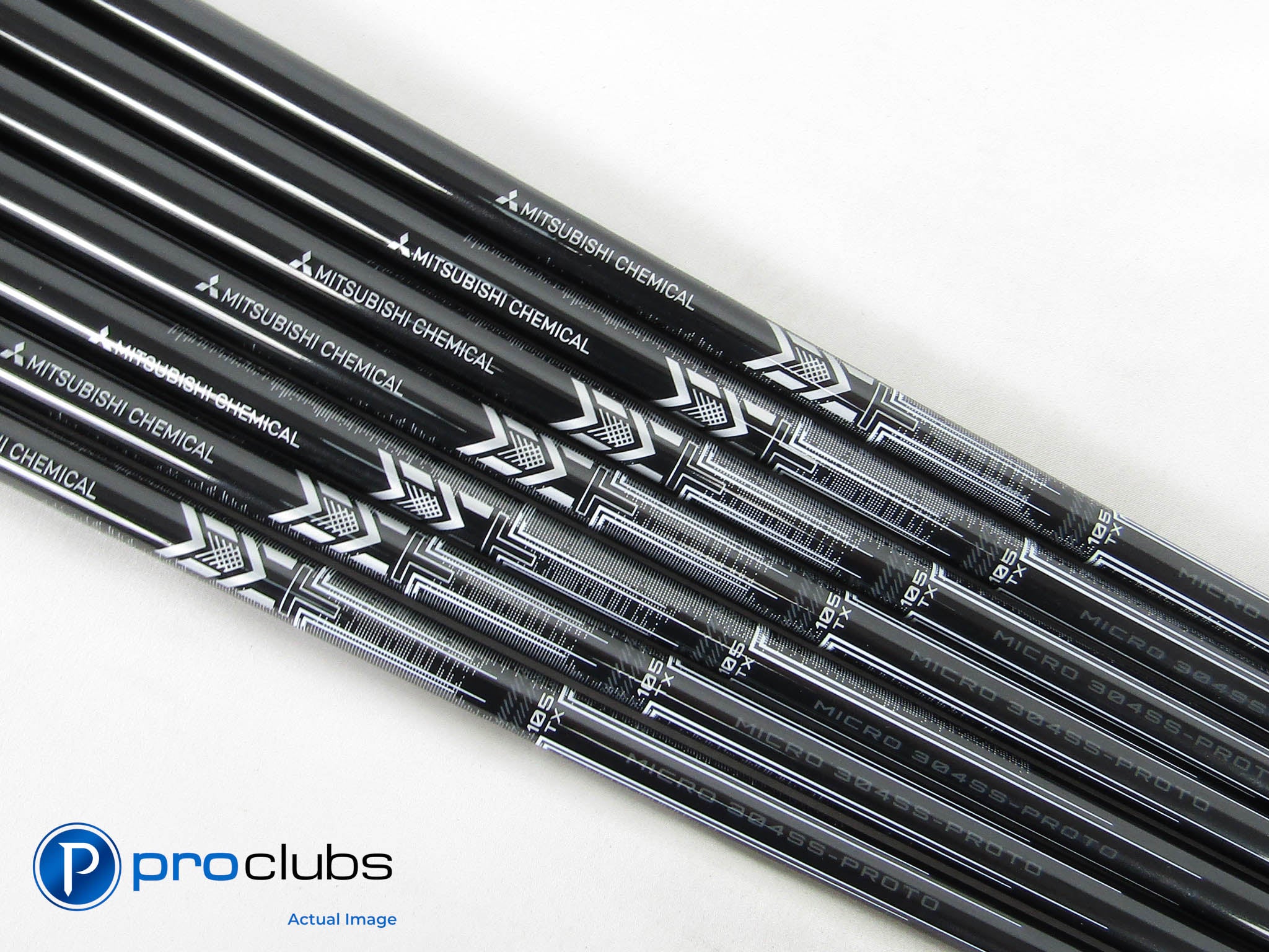 New 7pc Mitsubishi MMT 105 TX-Flex Graphite Iron Shaft Set .355" Tip #454877