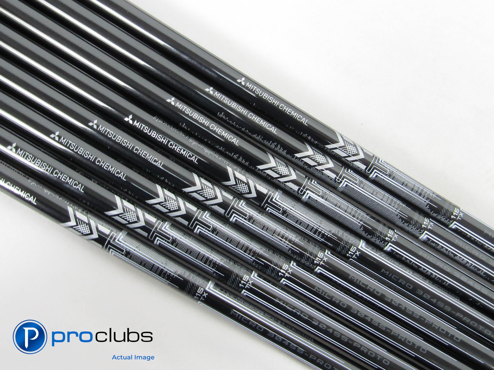New! 8pc Mitsubishi MMT 115 TX-Flex 3-PW Shaft Set .355" Taper Tip #454876