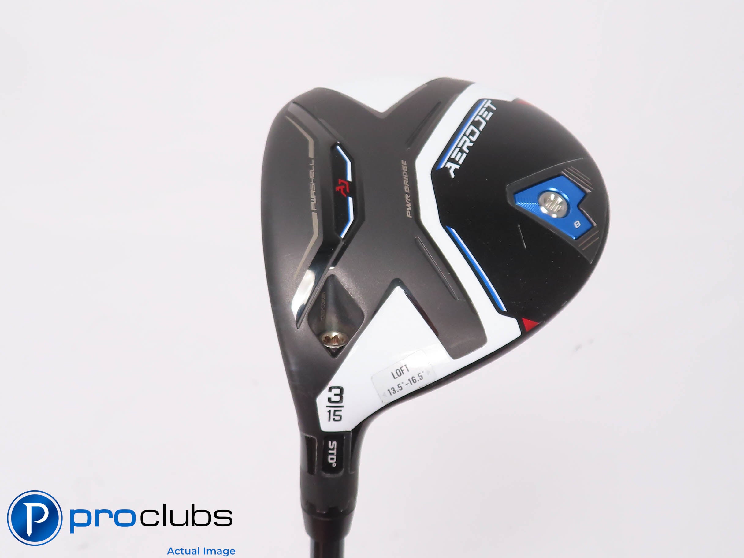Left Handed Cobra AEROJET 15* 3 WOOD - LINQ Blue M40X 7F4 Stiff Flex 452280