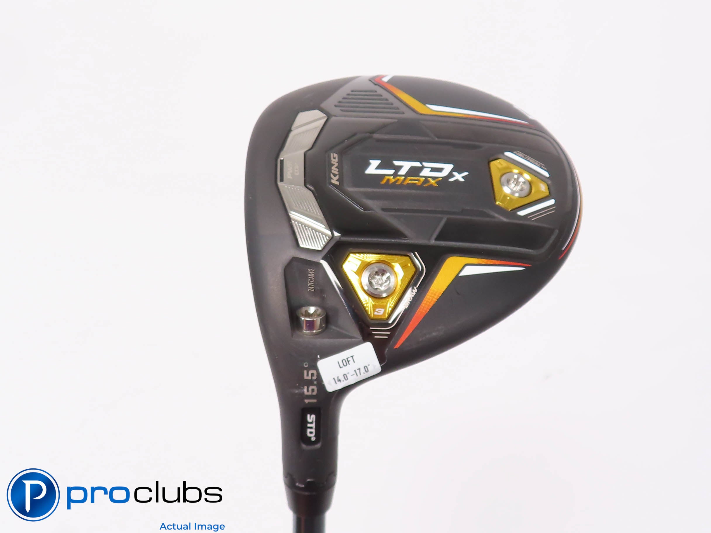 Left Handed Cobra LTDx MAX 15.5* 3 WOOD Black - LINQ Red 5F4 Stiff Flex 452243