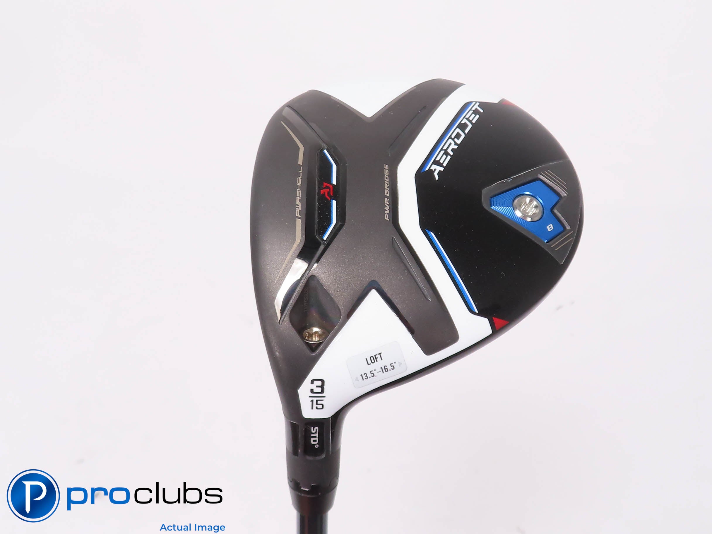 Left Handed Cobra Aerojet 15* 3 Wood - UST LINQ Red 5F4 Stiff Flex - 452290