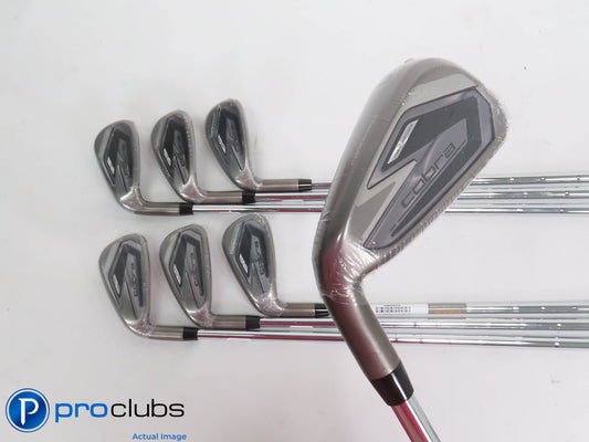 NEW Left Handed Cobra DARKSPEED 5-PW,GW IRON SET - KBS Stiff Flex Steel 409156