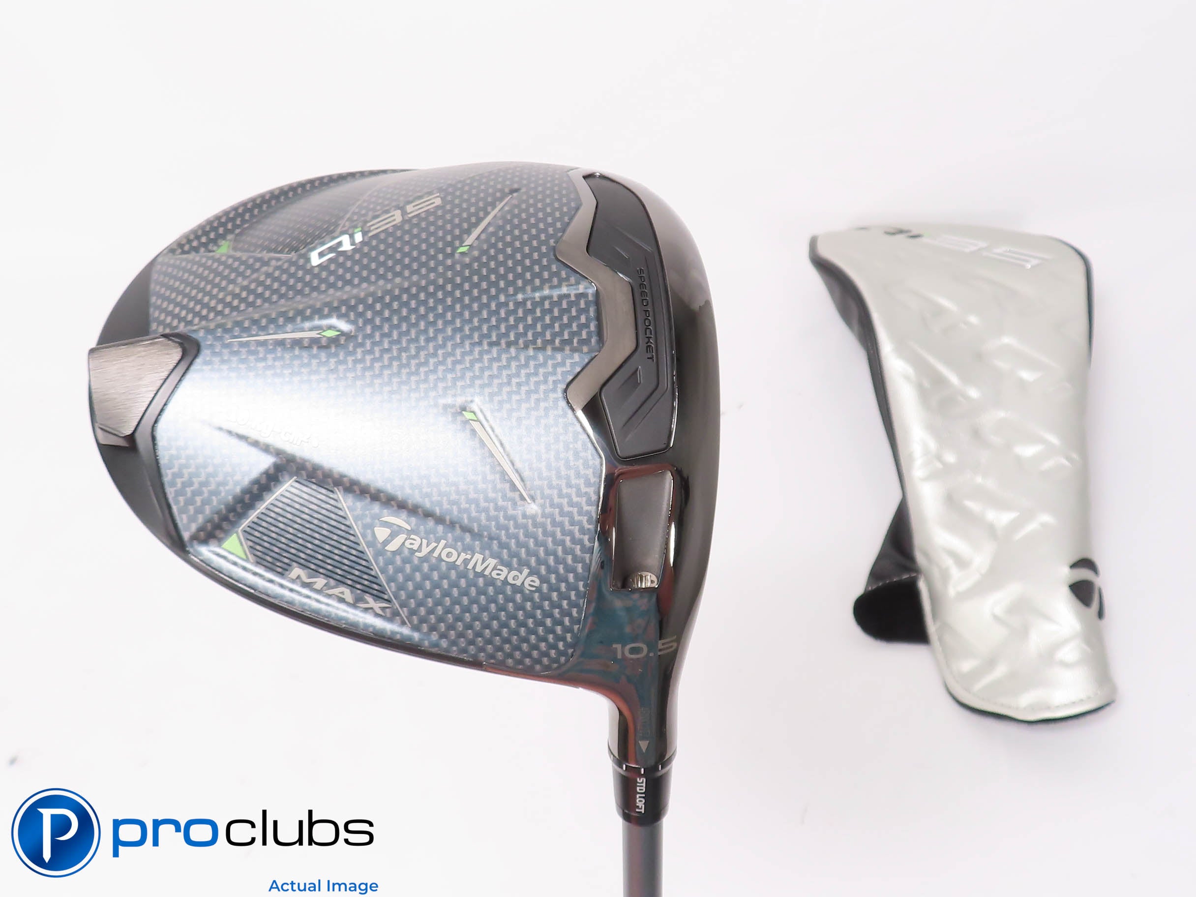 New! TaylorMade Qi35 MAX 10.5* Driver w/HC - Air Speeder 50g Regular #452813