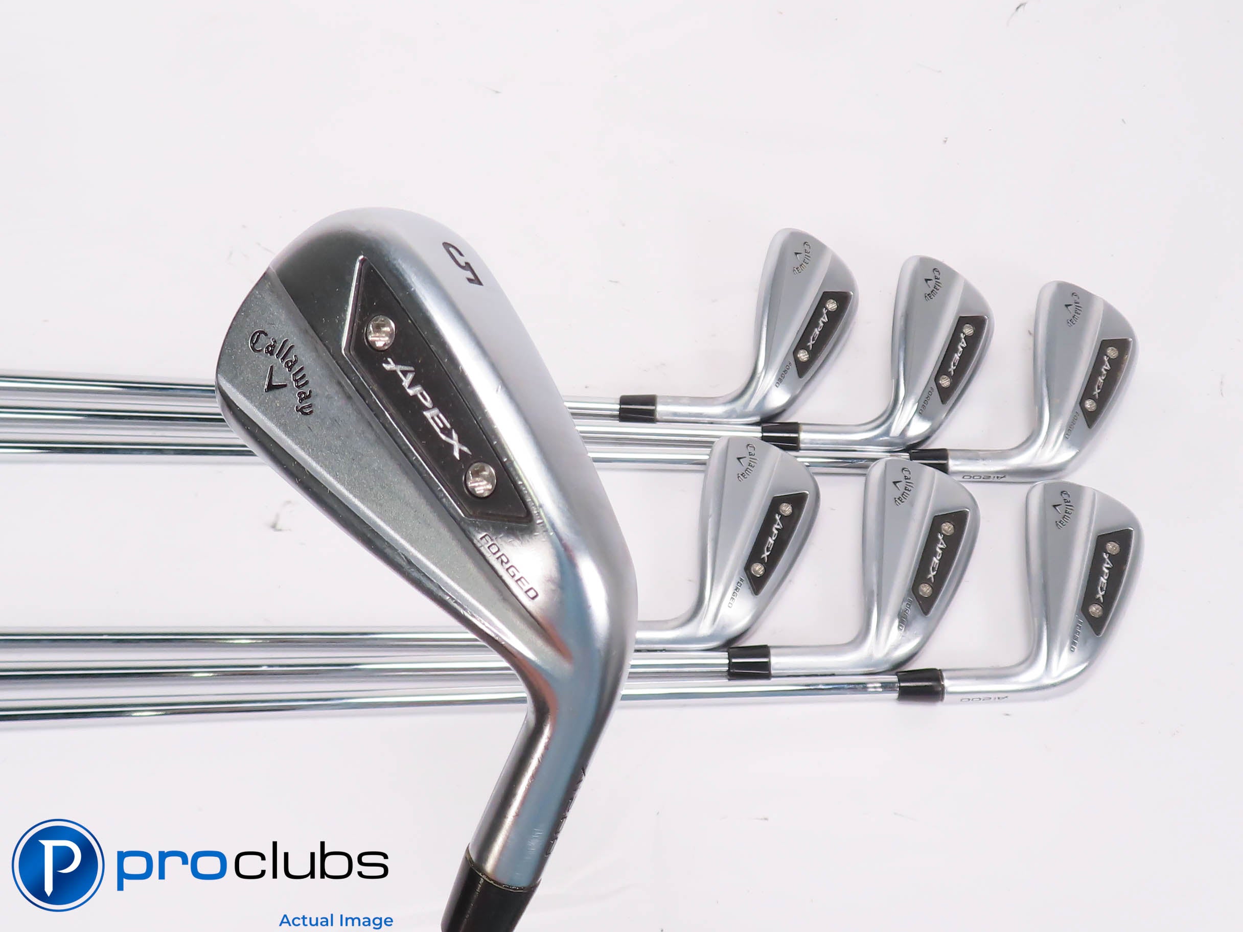 Nice Callaway 24 APEX Ai200 5-PW,AW IRON SET Rilfe 105 Regular Flex Steel 452765