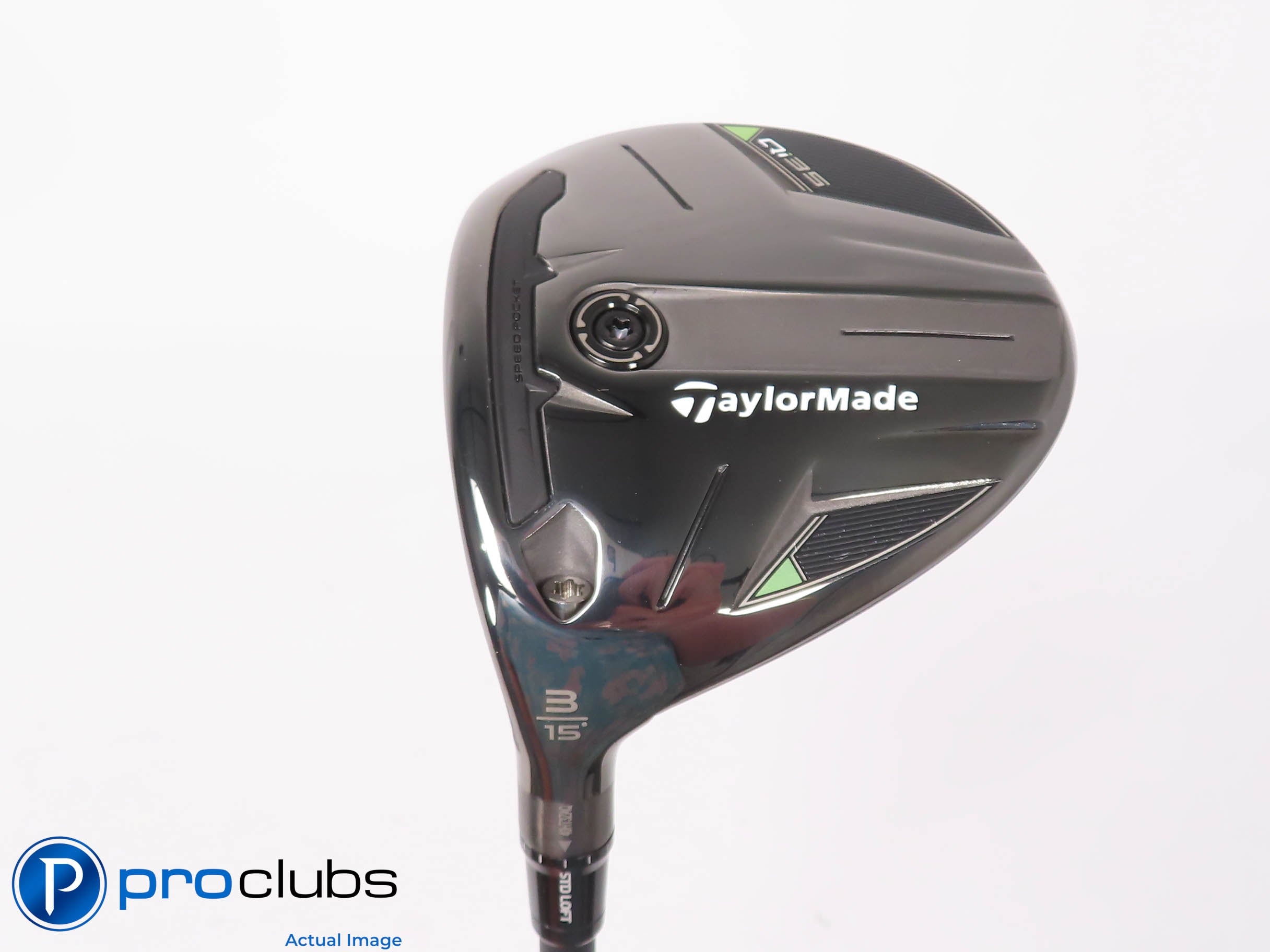 Mint! Left Handed TaylorMade Qi35 15* 3 Wood - Ventus Blue FW 5-R Regular 452855