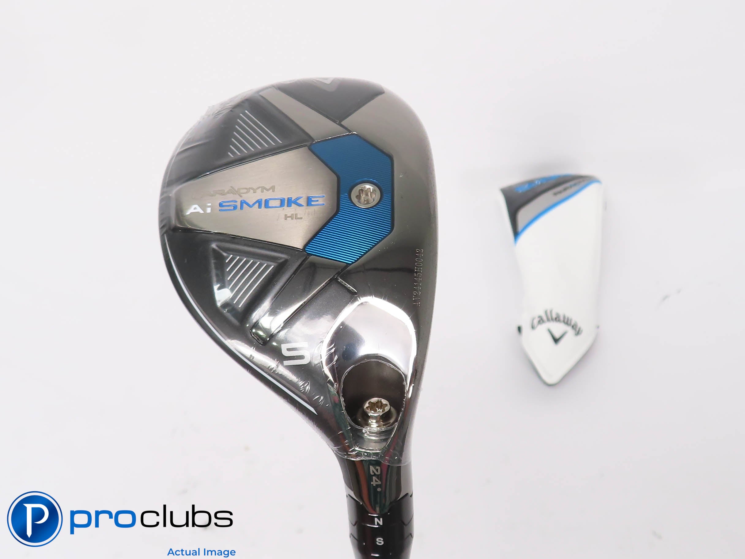 New! Callaway Paradym Ai Smoke HL 24* 5 Hybrid w/HC - Cypher Senior - 453421