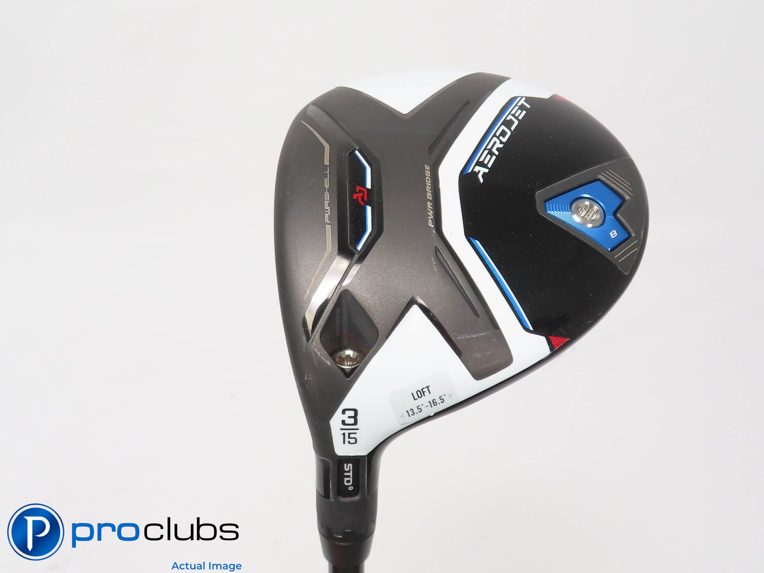 Left Handed Cobra AEROJET 15* 3 Wood - Mitsubishi Kai'li Blue Regular - 453076