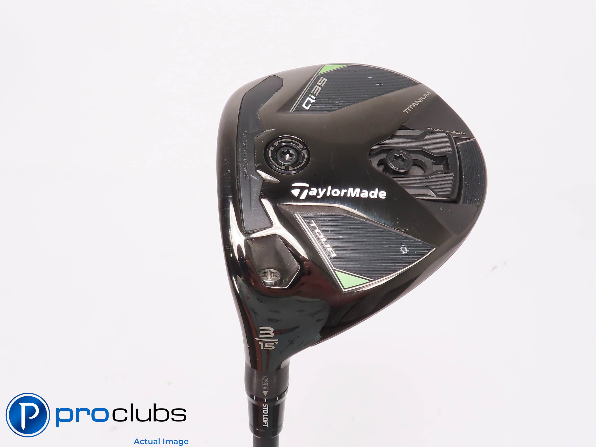 Nice Left Handed TaylorMade Qi35 Tour 15* 3 WOOD - Ventus 5R Regular Flex 453381