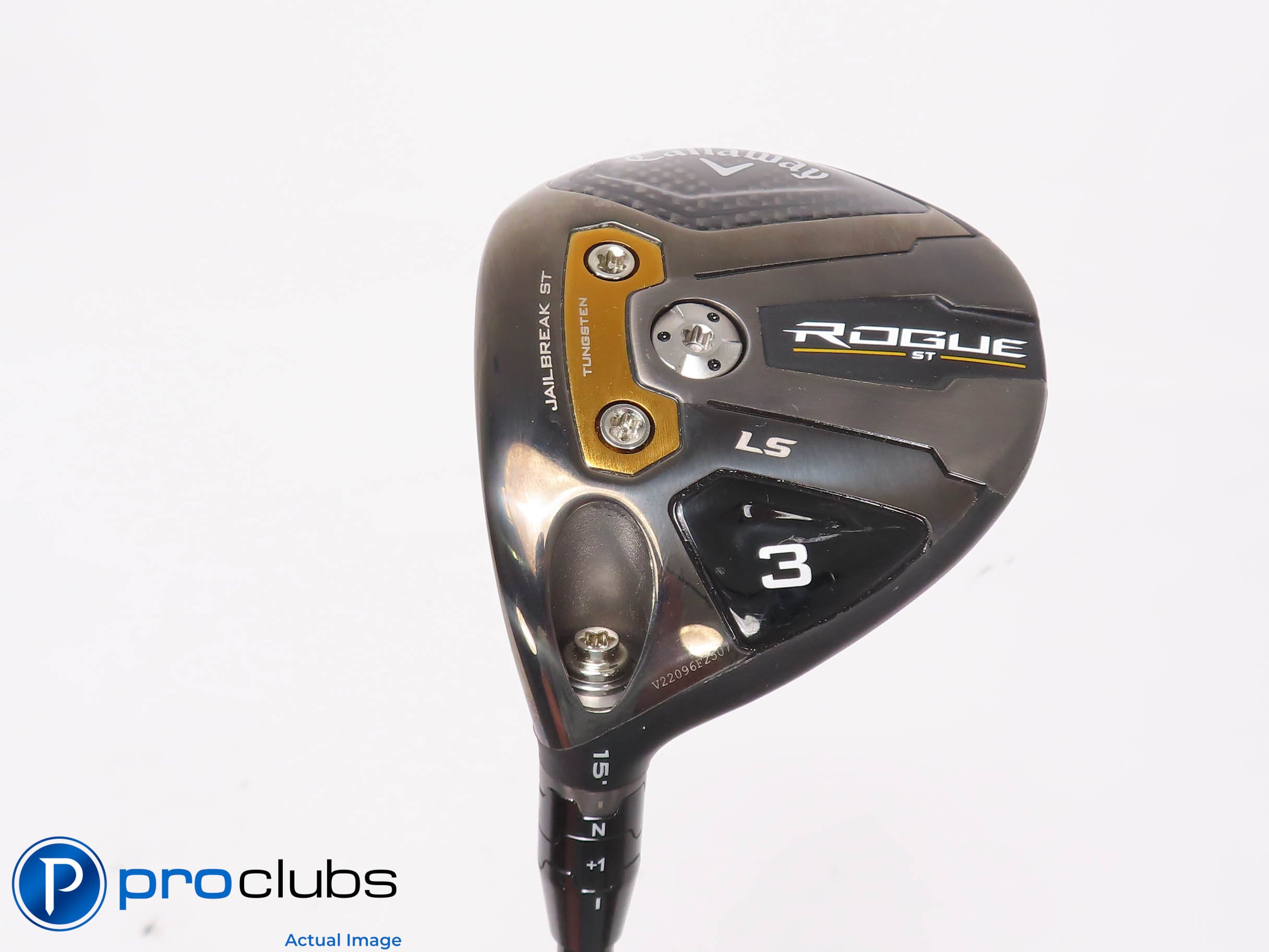 Left Handed Callaway ROGUE ST LS 15* 3 Wood - HZRDUS RDX Smoke Regular - 453525