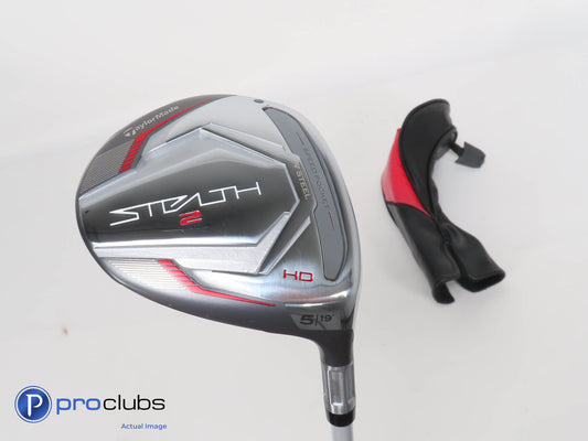 New! Ladies TaylorMade Stealth 2 HD 19* 5 Wood w/HC- Aldila Ascent Ladies 376482