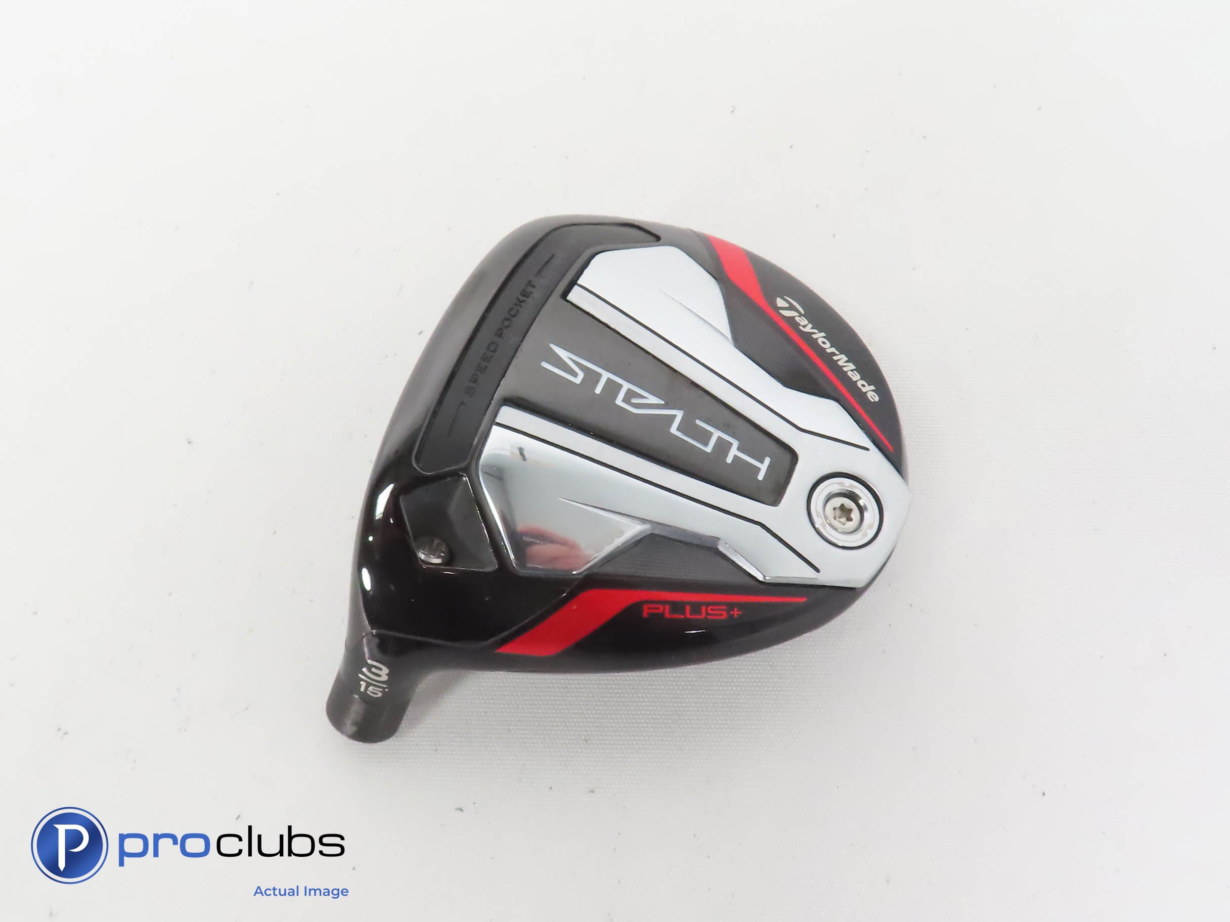 Nice! Left Handed TaylorMade Stealth Plus+ Titanium 15* 3 Wood -Head Only 343439