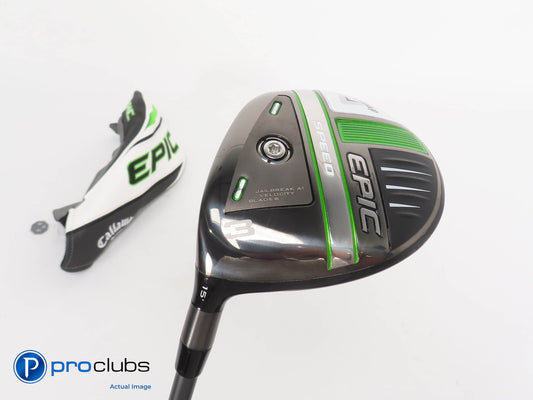 Left Handed Callaway Epic Speed 15* 3 Wood wHC- HZRDUS Smoke Regular Flex 315451