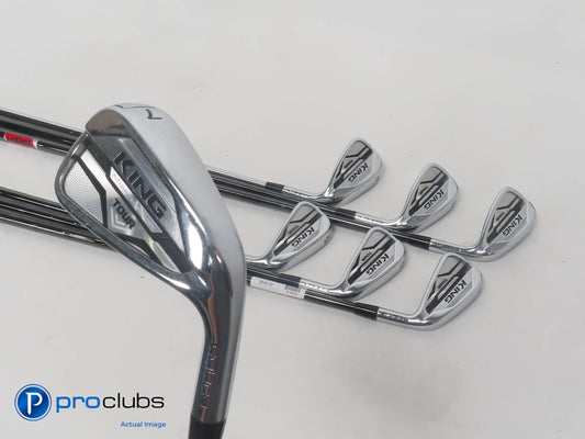 Cobra King MIM Tour IRONS 4-PW Steel KBS $-Taper Black 120 Stiff (-1/2") #390043