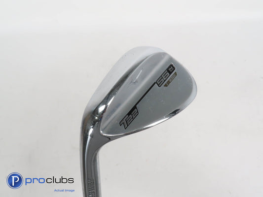 Nice Left Handed Mizuno T22 Chrome 56*(14*) Wedge S-Grind S400 Stiff Flex 369667