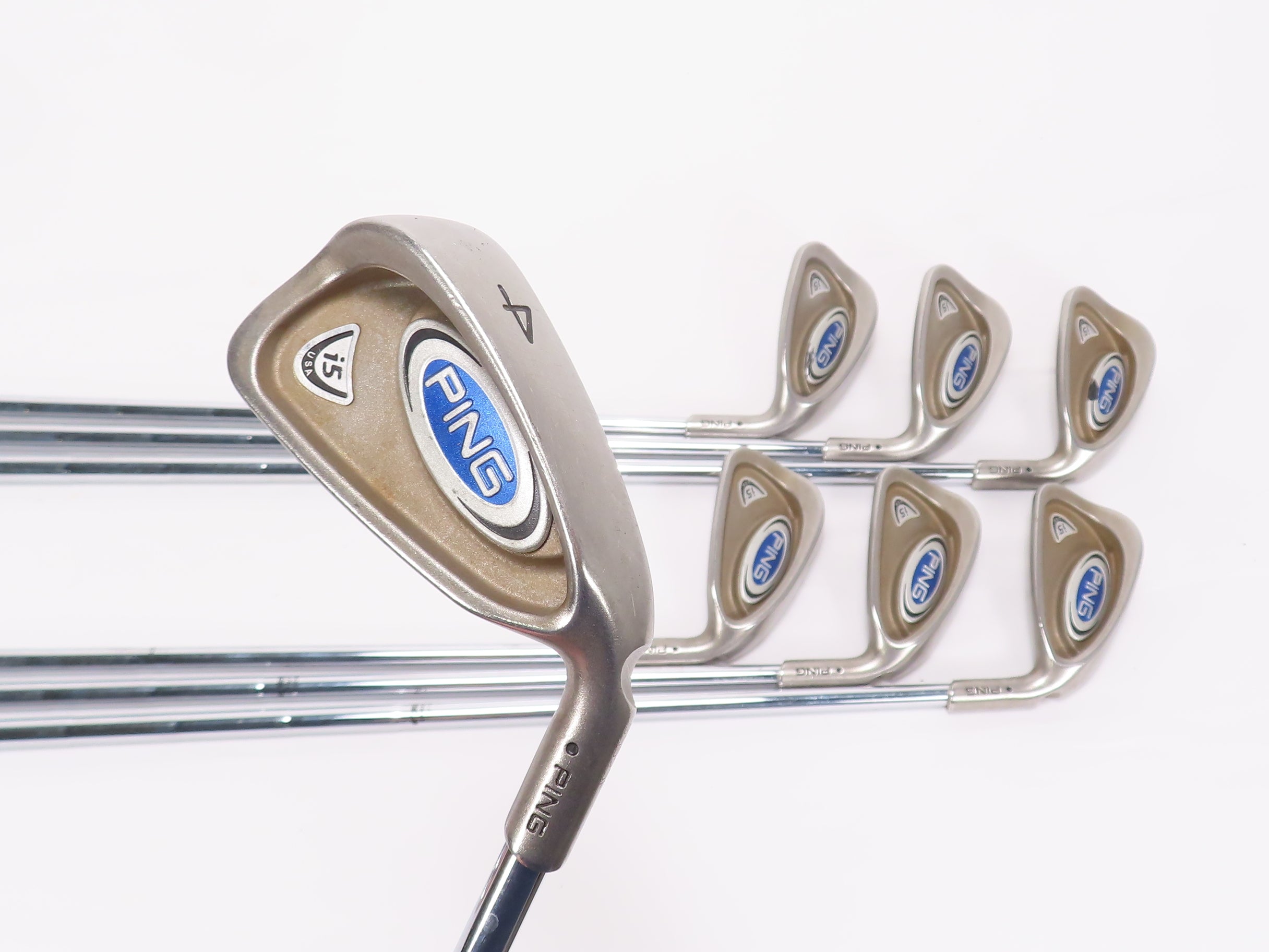 Ping i5 4-PW IRON SET Black Dot - Dynamic Gold Stiff Flex Steel -1" 463955