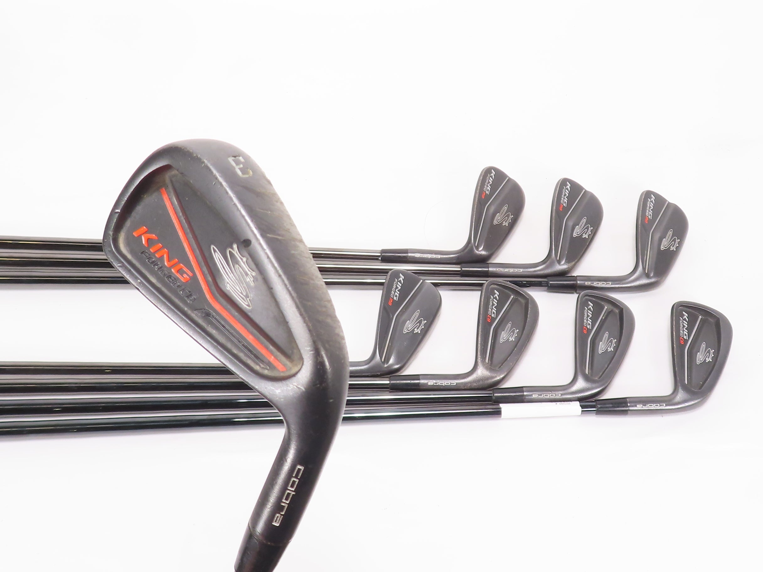 Cobra KING Forged CB/MB Black 3-PW Combo IRON SET - KBS 120 Stiff Flex 464235
