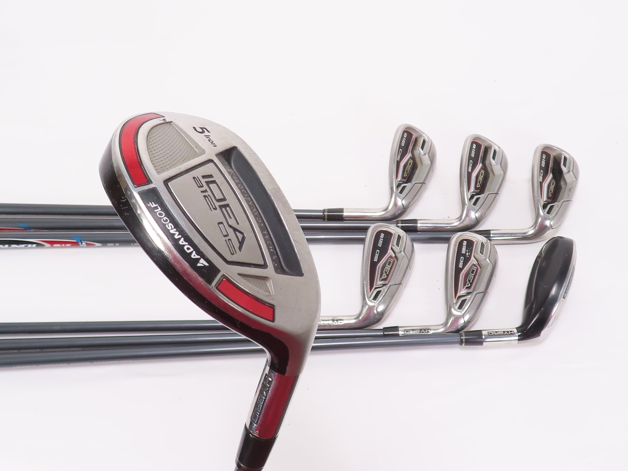 Adams IDEA A12 OS 5H,6H,7-PW,GW IRON SET ProLaunch Regular Flex Graphite 464449