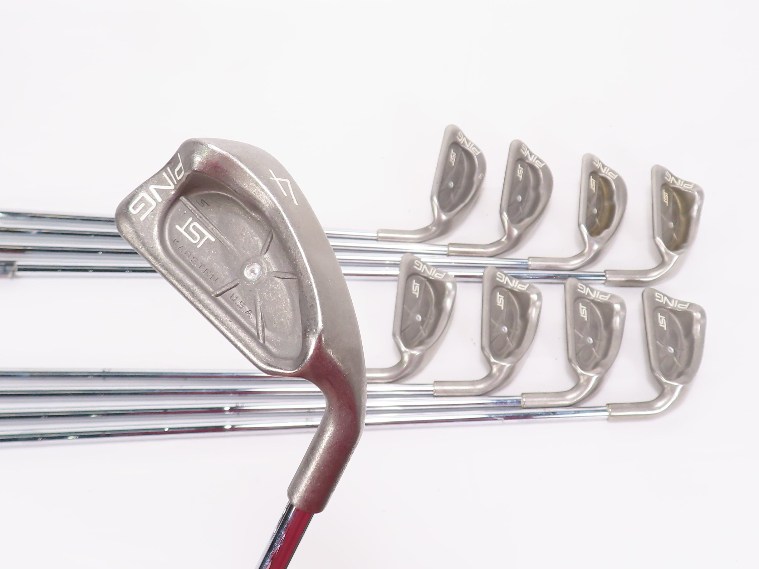 Ping ISI 4-PW,SW,SW3 IRON SET Silver Dot - Ping JZ Stiff Flex Steel +1" 464419