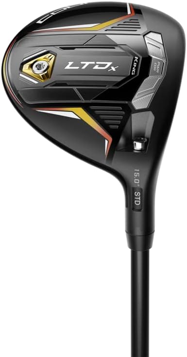 New LH  Cobra LTDx Black-Gold 15 Degree 3 Fairway Wood HZRDUS Stiff W/Headcover